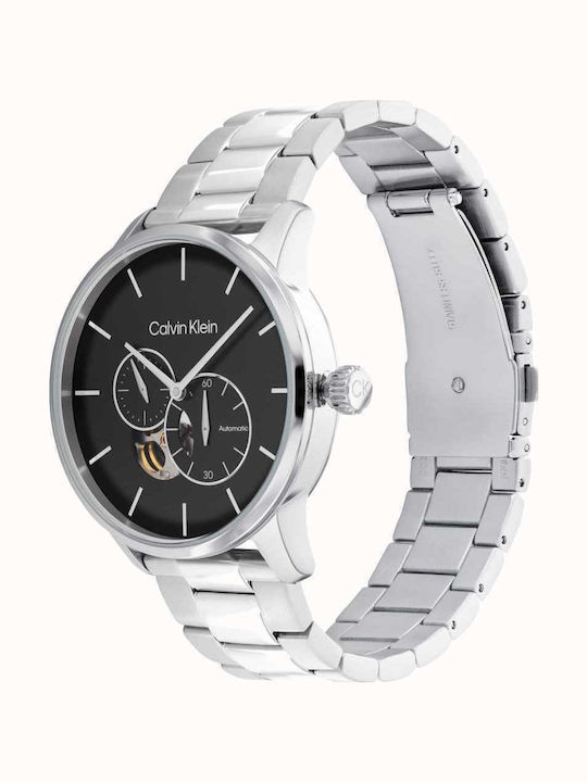 Calvin Klein Timeless Ρολόι Αυτόματο με Μεταλλικό Μπρασελέ Calvin Klein Timeless Ρολόι Αυτόματο με Μεταλλικό Μπρασελέ
