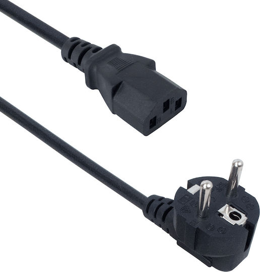 De Tech - IEC C13 Cable 1.5m Μαύρο (18151)