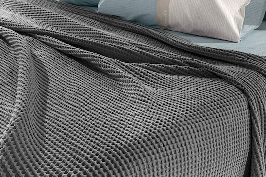 Guy Laroche Eternity Pătură Piqué King Size 260x240 cm Antracit