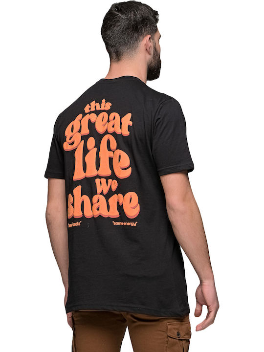 T-shirt Μαύρο