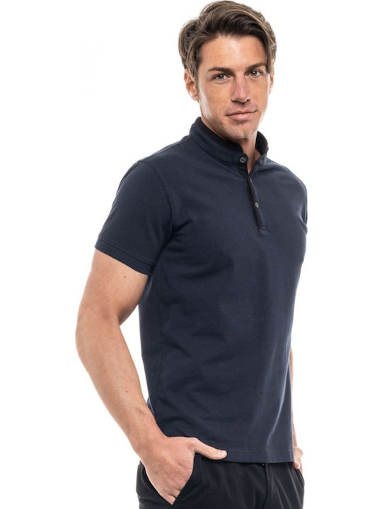 Polo Bluza Tricou Cu Mânecă Scurtă Albastru Marin