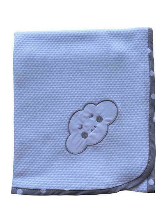 Baby Star Norisor Pânză de Înfășat Alb 80x80εκ.
