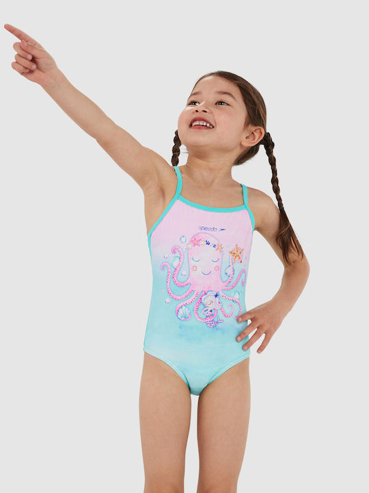 Speedo Детски Бански Една част Тюркоазен
