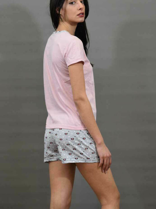 Join Summer Women's Pyjama Set Pink Join Summer Women's Pyjama Set Pink