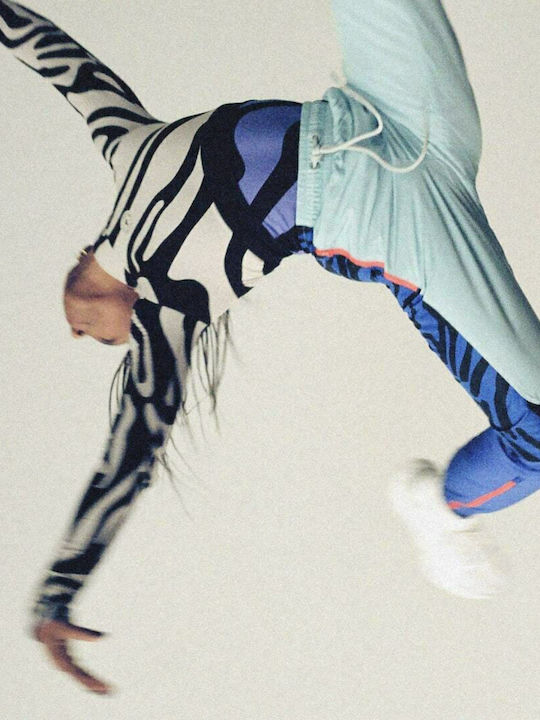 X Stella McCartney Дамски Суитшърт с гума Arctic Blue/Bold Blue