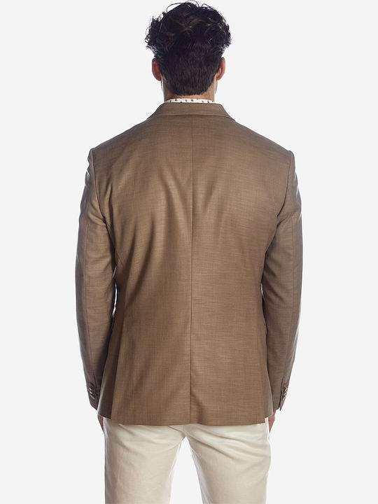 Men's Summer Suit Jacket Regular Fit Beige