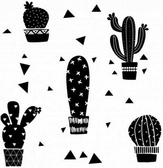 Dekorativer Aufkleber Wand Cactus Geo 27Stück RoomMates Decor