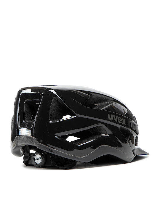 Uvex Active Fahrradhelm Berg / Stadt mit LED Licht Schwarz