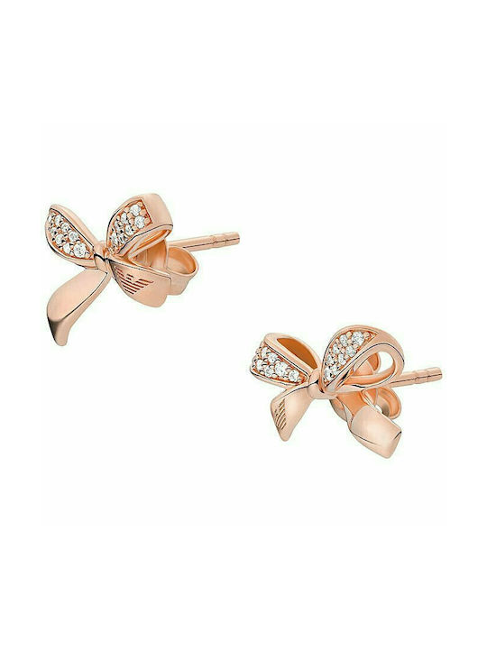 Emporio Armani Earrings made of Silver Gold Plated with Stones