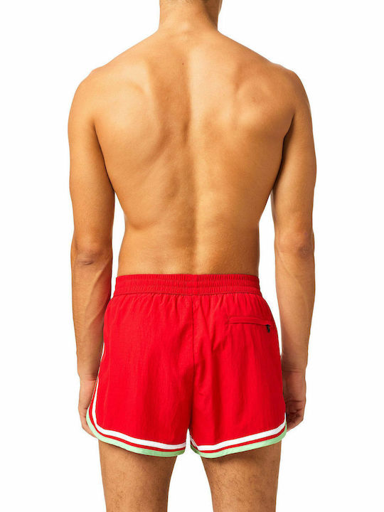 Men's Swimwear Shorts Red Striped