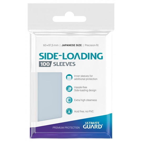 Ultimate Guard Precise Fit Japanese Inner Sleeve Japanese Size 100τμχ Clear UGD010481