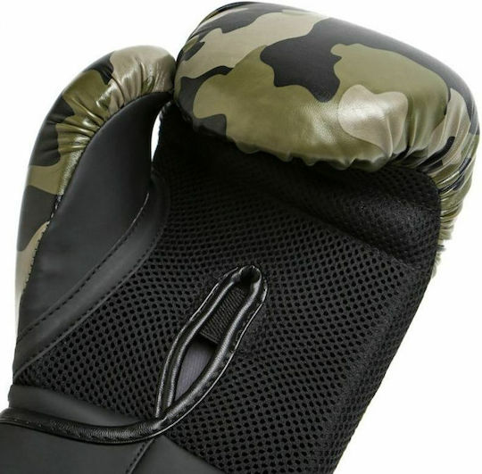 Everlast Spark Γάντια Πυγμαχίας από Συνθετικό Δέρμα για Αγώνα Πράσινα Camo
