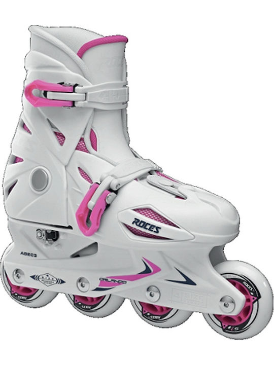 Roces Orlando III Inline Αυξομειούμενα Rollers Λευκά Παιδικά