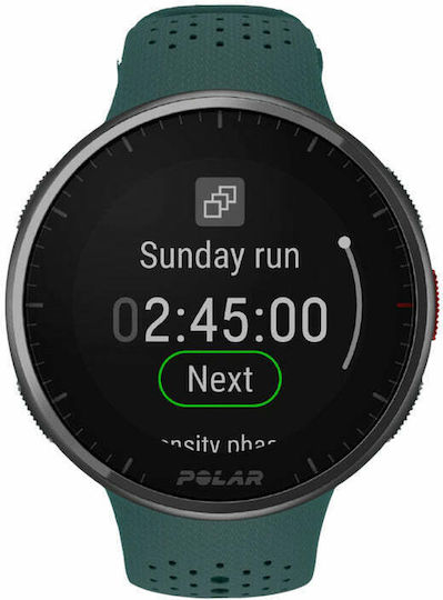 Polar Pacer Pro 45mm Smartwatch with Heart Rate Monitor (Aurora Green)