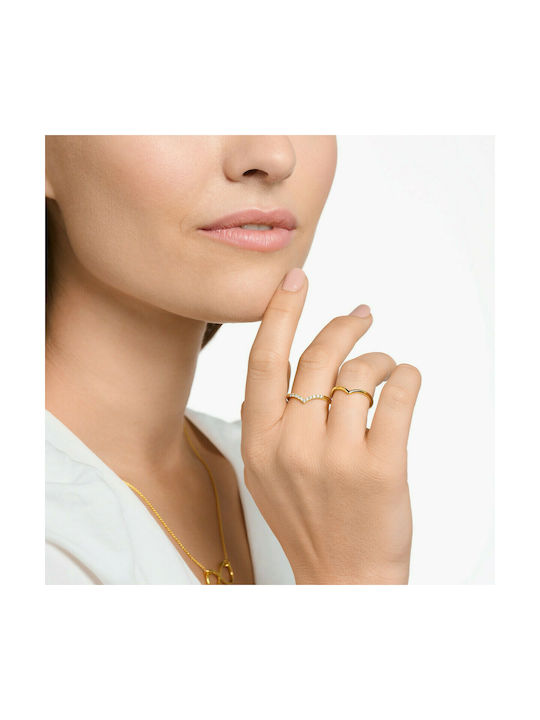 Thomas Sabo Γυναικείο Δαχτυλίδι από Ασήμι Επιχρυσωμένο