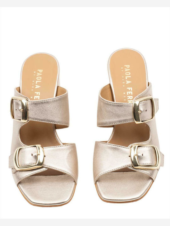Leder Sandalen Bronze