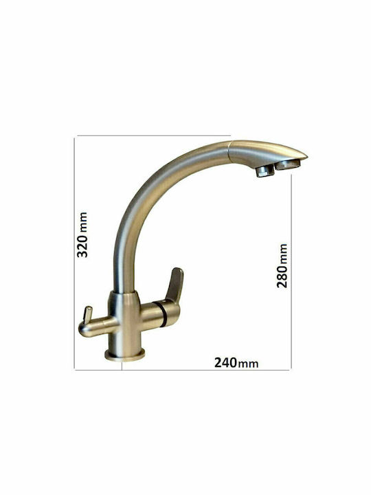 GM Rubinetterie Hydroblu IT 2 Counter Silver GM Rubinetterie Hydroblu IT 2 Counter Silver