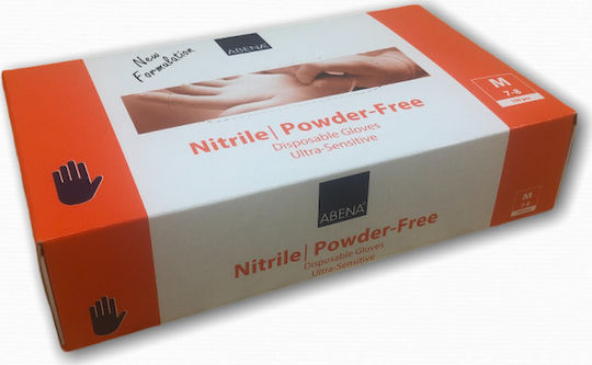 Abena Classic Nitrile Examination Gloves Powder Free Black 100pcs