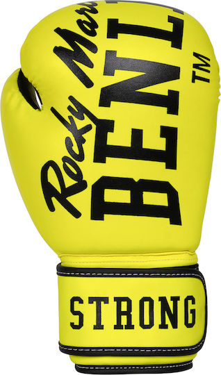 Benlee Chunky B Boxing Gloves made of Synthetic Leather for Match Yellow