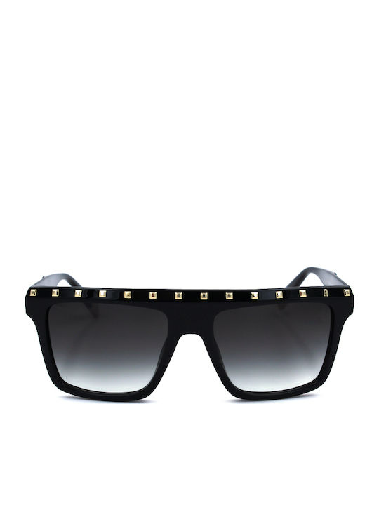 Furla Women's Sunglasses with Black Plastic Frame and Black Gradient Lens SFU535 0700