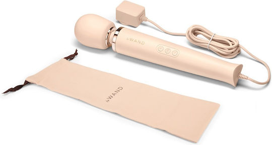 Le Wand Powerful Plug-In Vibrating Massager Vibrator Massage 19.5cm Cream
