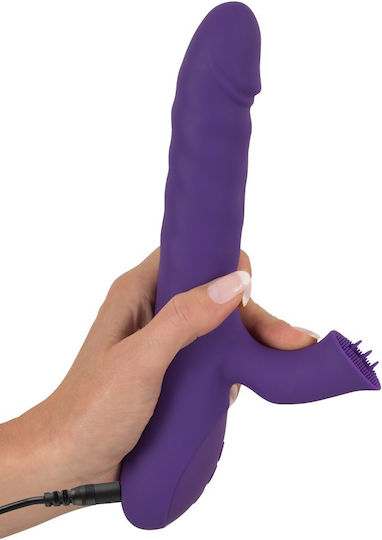 You2Toys Thrusting & Rotating rabbit vibrator Δονητής Rabbit 24.7cm Purple