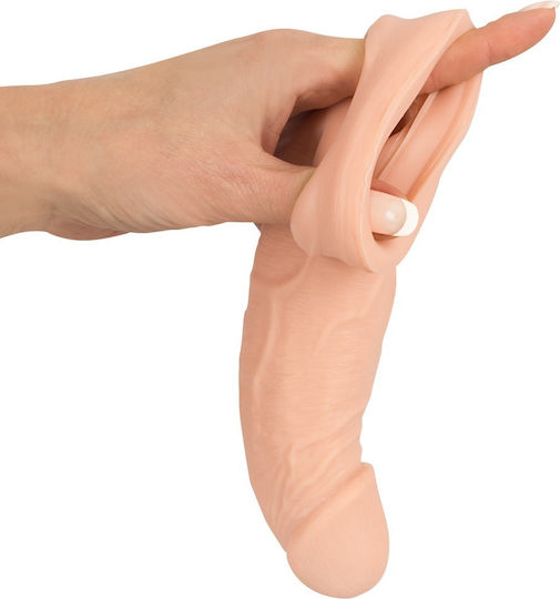 Nature Skin Manșon Pentru Penis Cu Extensie Extensie De Penis Flesh 21cm