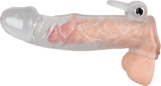 You2Toys Chrystal Skin Penis Sleeve Προέκταση Πέους με Δόνηση Διάφανη 23cm