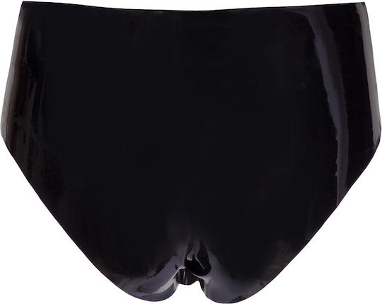 LateX Unterwäsche mit Dildo in Schwarz Farbe
