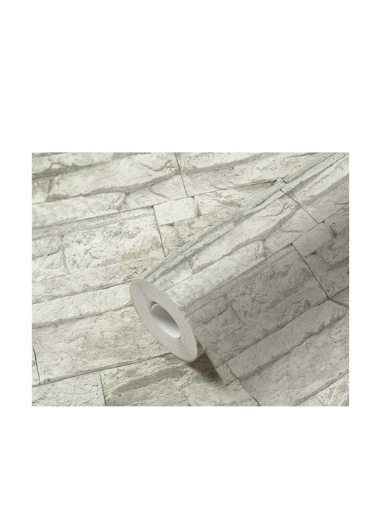 Ταπετσαρία Τοίχου Wood Stone Βινυλίου Γκρι 1000x53cm Πλενόμενη Ταπετσαρία Τοίχου Wood Stone Βινυλίου Γκρι 1000x53cm Πλενόμενη