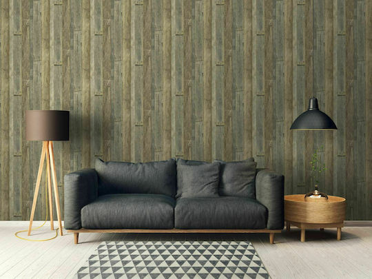 Tapet de Perete 1000x53cm Wood And Stone Bej