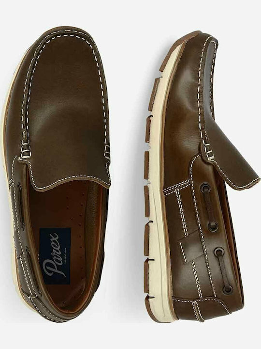 Leder Herren Mokassins in Braun Farbe