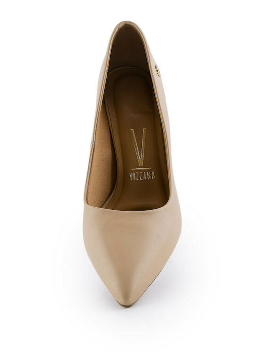 Vizzano Pointed Toe Stiletto Beige High Heels