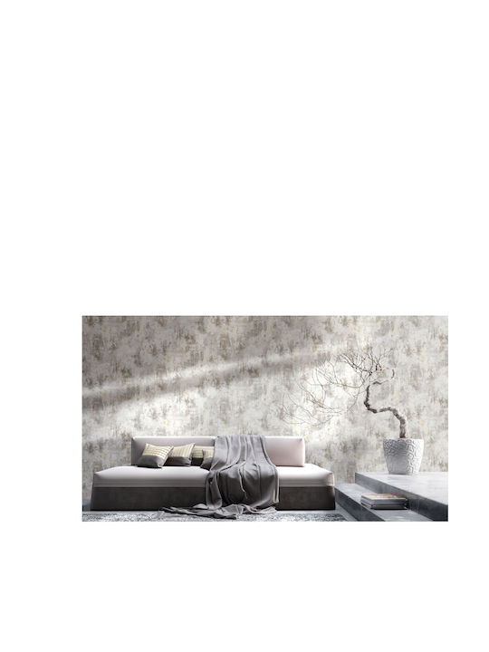 Wallpaper Vinyl Gray L1005xW53cm Washable