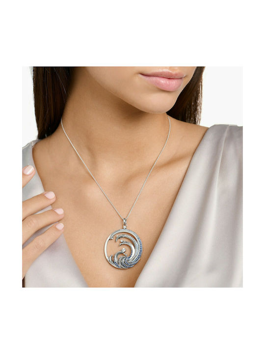 Thomas Sabo Wave Charm aus Silber mit Zirkon