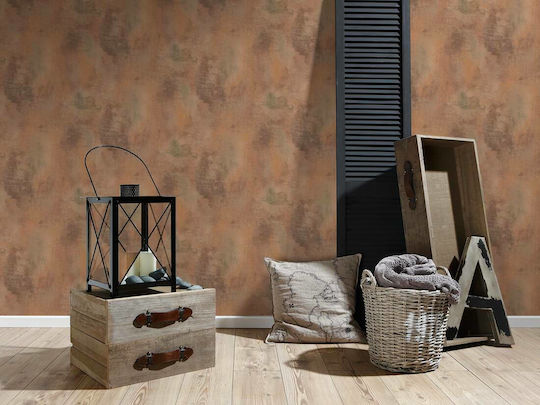 Ταπετσαρία Τοίχου Deco World Βινυλίου Καφέ 1000x53cm