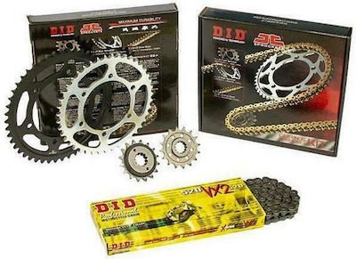 DID Chain & Sprocket Kit (14-38-420) for Kawasaki KAZE R 115 2013-2015