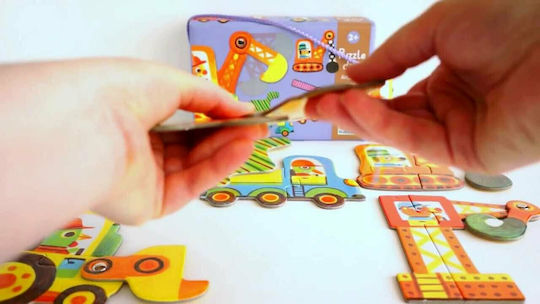 Παιδικό Puzzle Ζωάκια & Οχήματα για 2+ Ετών 12pcs Djeco