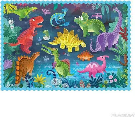 Παιδικό Puzzle Πλανήτης Δεινοσαύρων για 5+ Ετών 100pcs Dodo