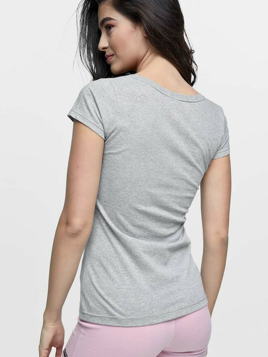 Bodymove Γυναικείο Αθλητικό T-shirt Light Grey