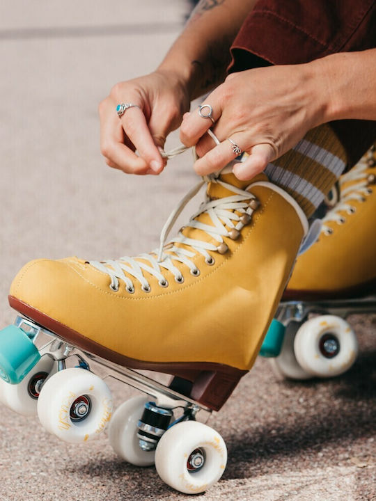 Chaya Melrose Deluxe Amber Adult/Kids Quad Rollers Yellow