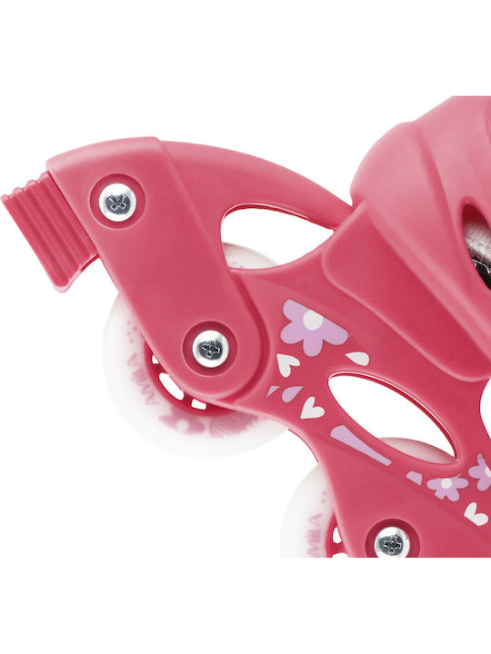 AMILA Inline Αυξομειούμενα Rollers Ροζ Παιδικά