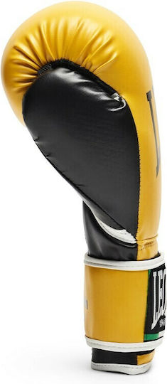 Leone Flash Synthetic Leather Boxing Competition Gloves Yellow