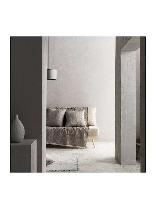 Gofis Home Que Ριχτάρι Πολυθρόνας Δύο 'Οψεων Chenille 180x180εκ. Brown 13