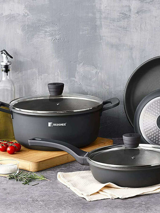 Bergner Retro Tiefer Topf aus Gussaluminium 20cm