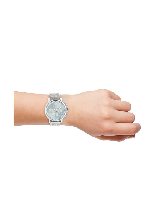 Oozoo Timepieces Watch with Silver Metal Bracelet