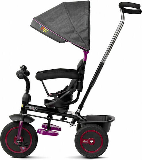 Toyz Buzz Превозно Средство с Ръкохватка за Родител за 18 Месеца Черно