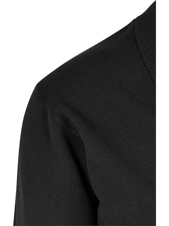 Herren Strickjacke mit Knöpfen Schwarz
