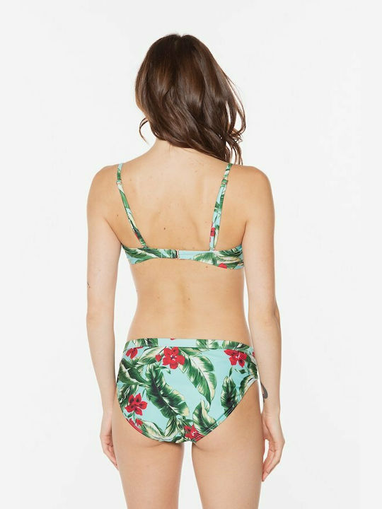 Superdry Bikini Σουτιέν Floral Πράσινο