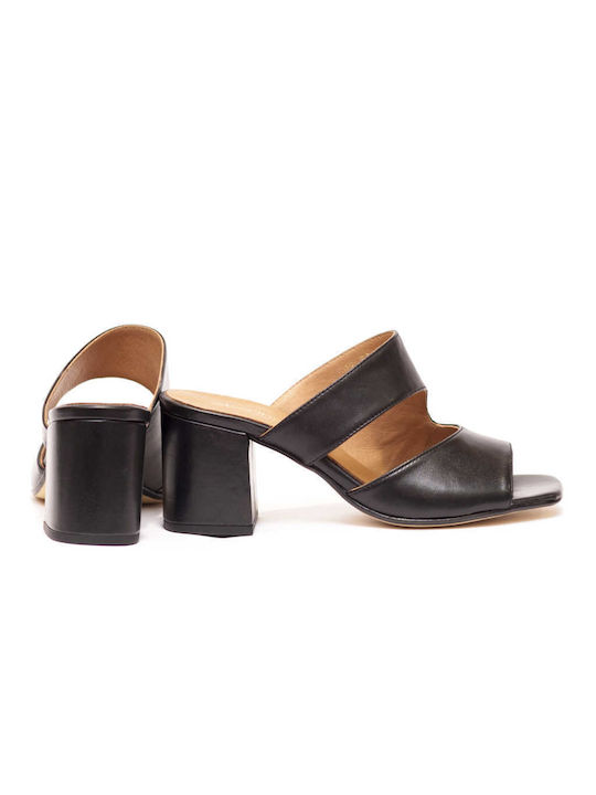 Mia Leather Women's Sandals Black